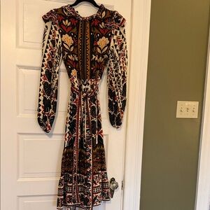 FARM Rio Multicolor Long Sleeve Dress